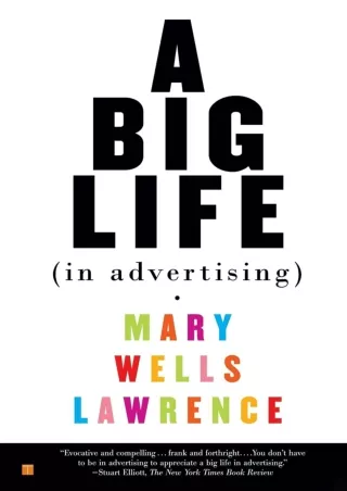 [PDF]❤️DOWNLOAD⚡️ A Big Life In Advertising