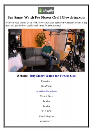 Buy Smart Watch For Fitness Goal  Glowvirtue.com