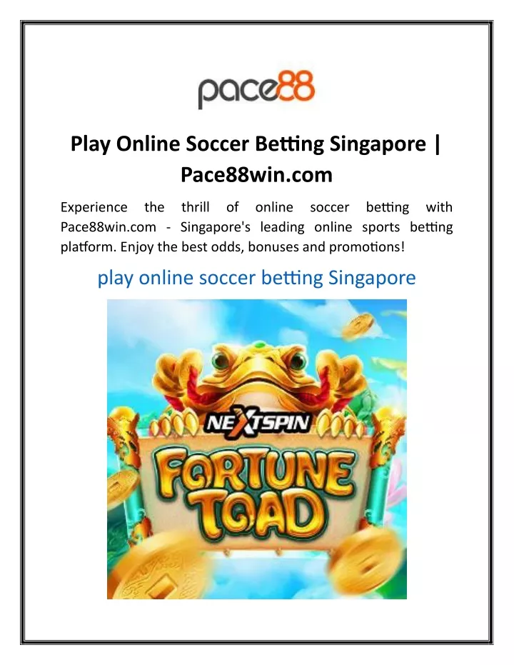 play online soccer betting singapore pace88win com