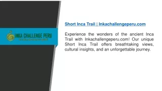 Short Inca Trail Inkachallengeperu.com
