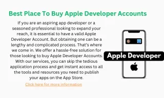 Best Place To Buy Apple Developer Accounts