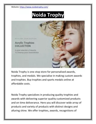 Custom Trophies and Awards: Buy Trophies, Sports Medals Online