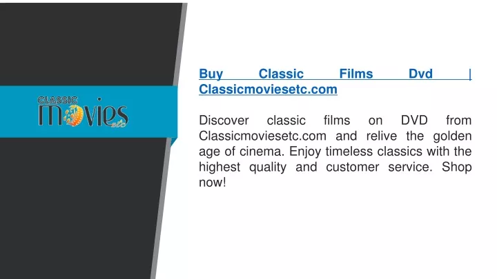 buy classic films dvd classicmoviesetc