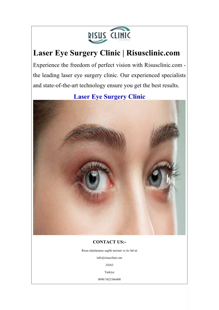 laser eye surgery clinic risusclinic com