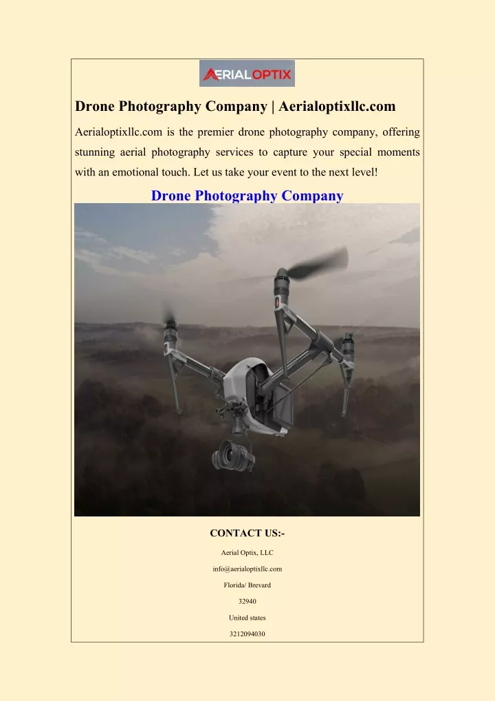 drone photography company aerialoptixllc com