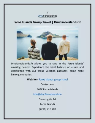 Faroe Islands Group Travel  Dmcfaroeislands.fo