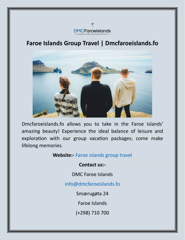 faroe islands group travel dmcfaroeislands fo