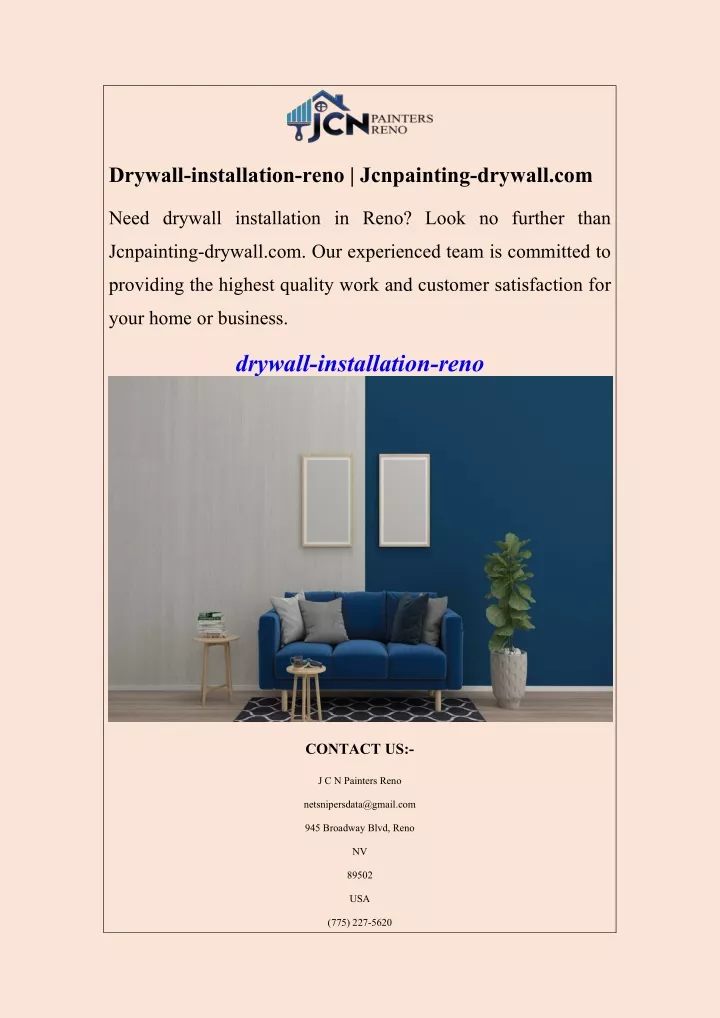 drywall installation reno jcnpainting drywall com