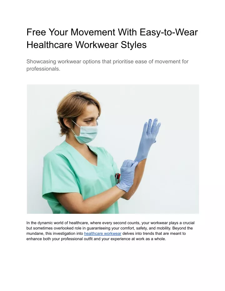 free your movement with easy to wear healthcare
