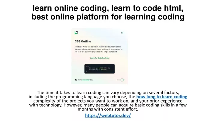 learn online coding learn to code html best online platform for learning coding