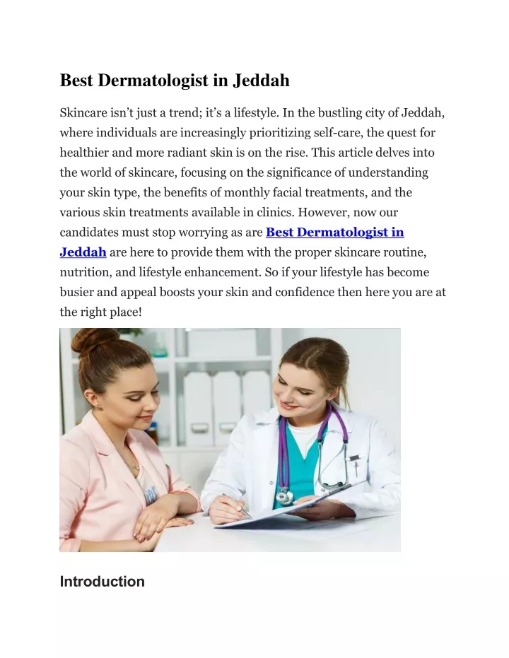 best dermatologist in jeddah