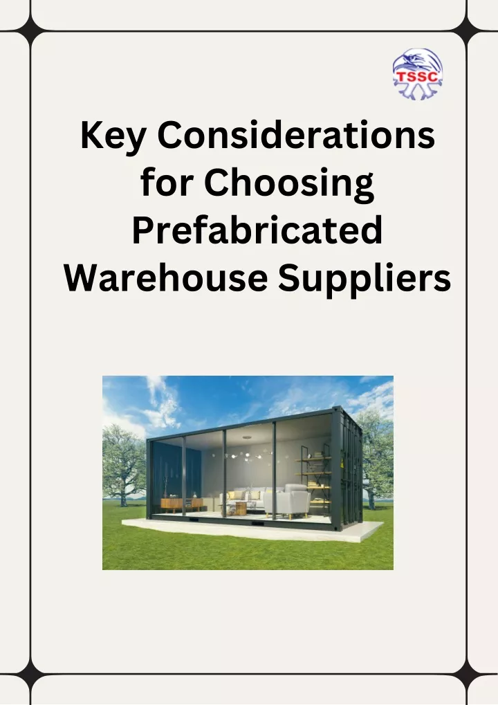 key considerations for choosing prefabricated