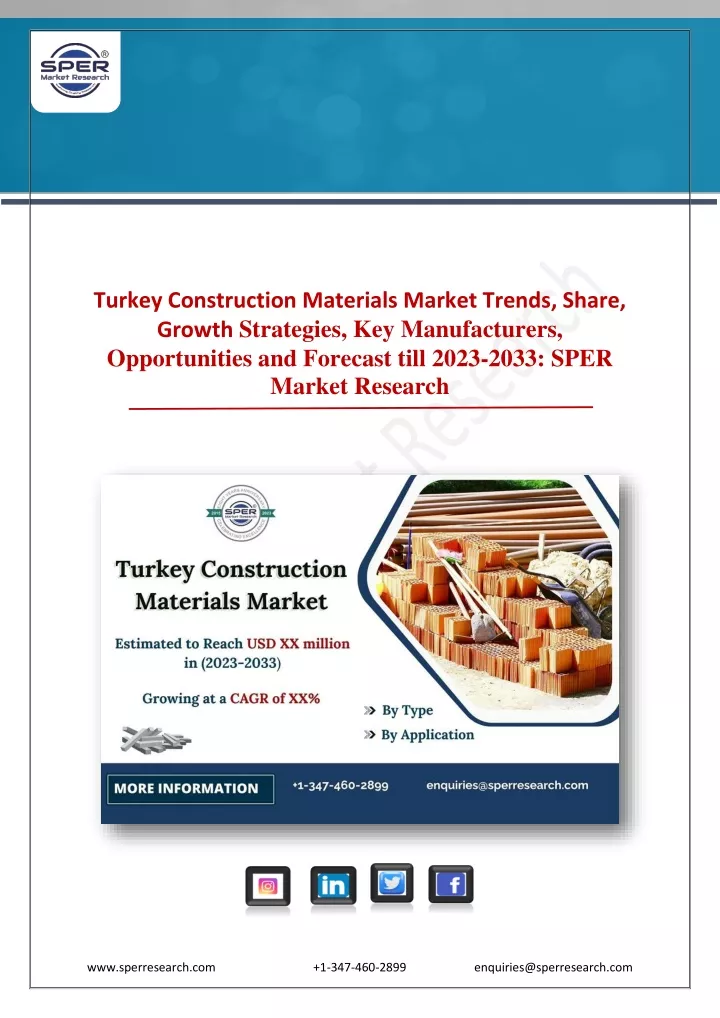 turkey construction materials market trends share