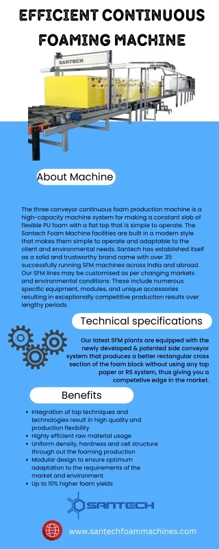 efficient continuous foaming machine