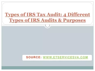 Types of IRS Tax Audit 4 Different Types of IRS Audits & Purposes