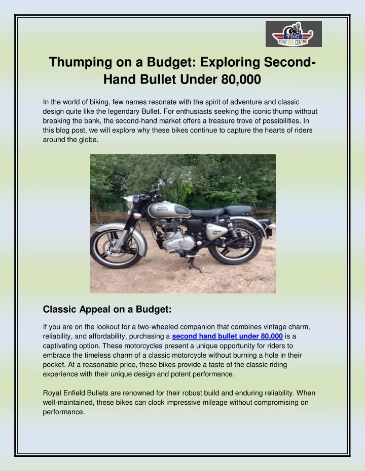 thumping on a budget exploring second hand bullet
