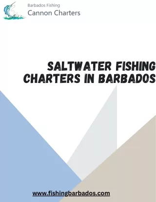 Book Now Luxury Saltwater Fishing Charter in Barbados