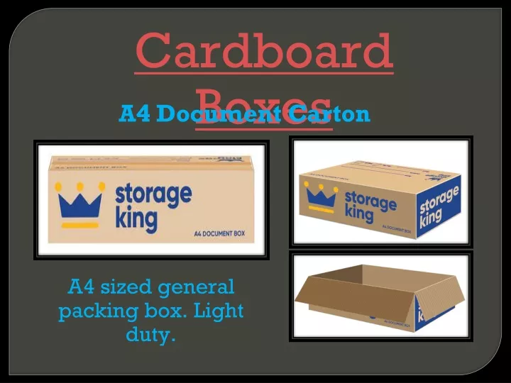 cardboard boxes