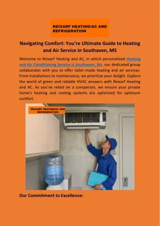 Navigating Comfort: You’re Ultimate Guide to Heating and Air Service in Southave