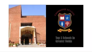 Top 5 schools in greater noida