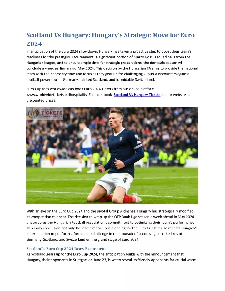 scotland vs hungary hungary s strategic move