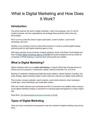 What is Digital Marketing and How Does It Work_