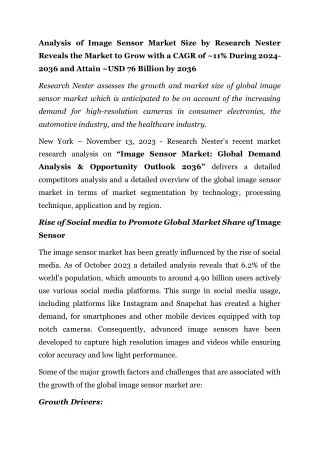 Image Sensor Market