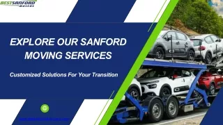 Explore Our Sanford Moving Services