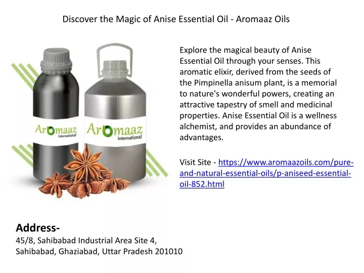 discover the magic of anise essential oil aromaaz