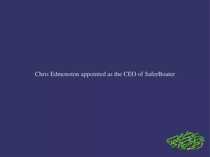 chris edmonston appointed