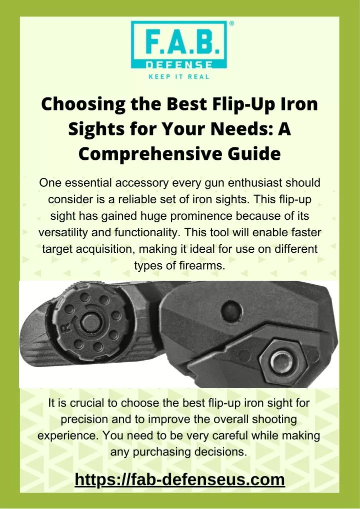 choosing the best flip up iron sights for your