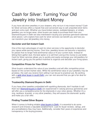 Trusted Gold Silver Buyer In Delhi NCR