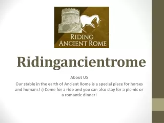 Top3 The Equestrian Horse Riding in Rome