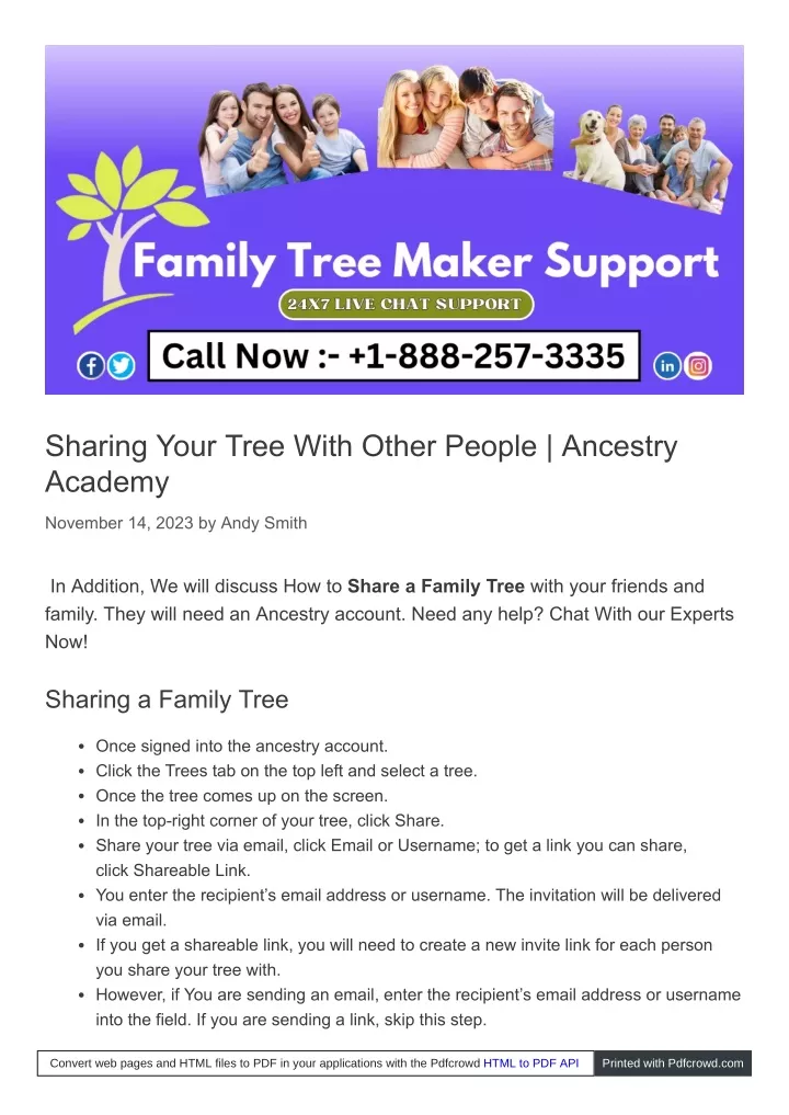 sharing your tree with other people ancestry