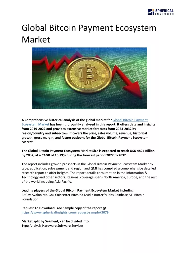global bitcoin payment ecosystem market