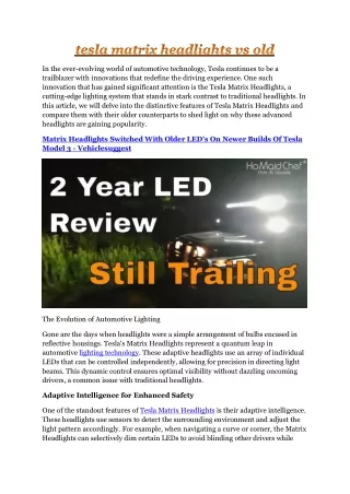 in the ever evolving world of automotive