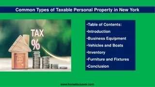 common types of taxable personal property