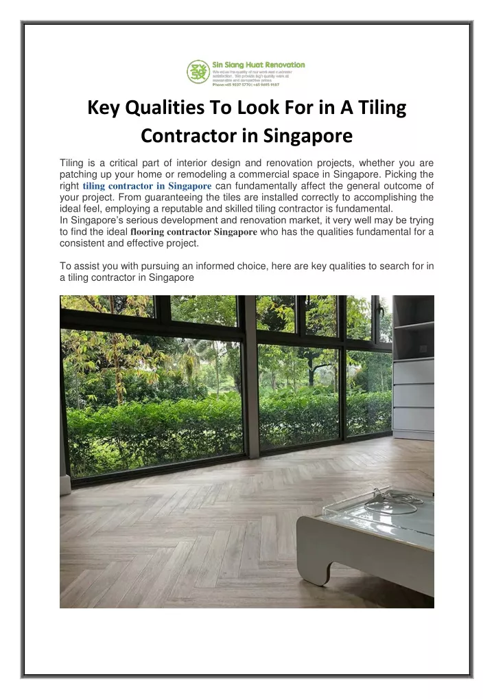key qualities to look for in a tiling contractor