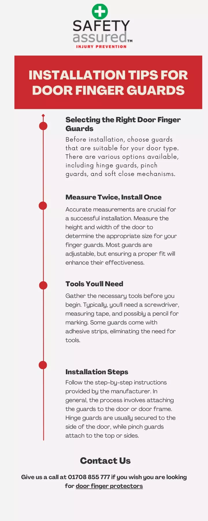 installation tips for door finger guards