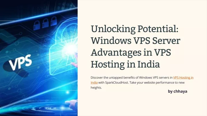 unlocking potential windows vps server advantages