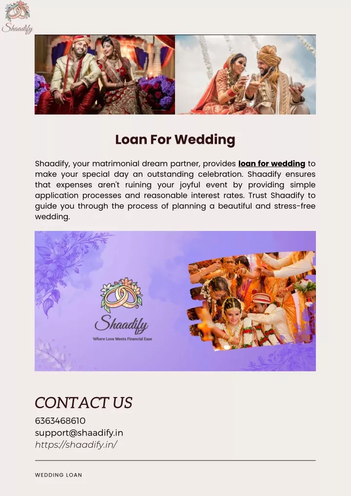 loan for wedding