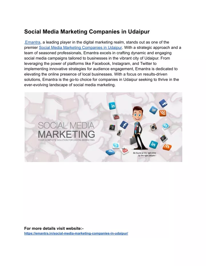 social media marketing companies in udaipur
