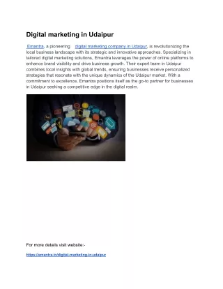 Digital marketing in Udaipur    _
