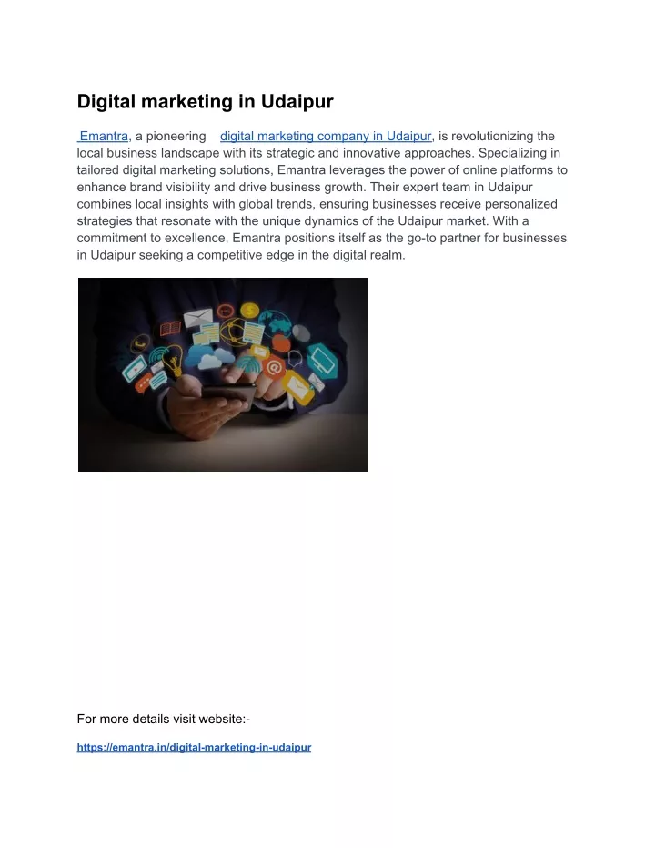 digital marketing in udaipur