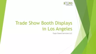 Trade Show Booth Displays in Los Angeles