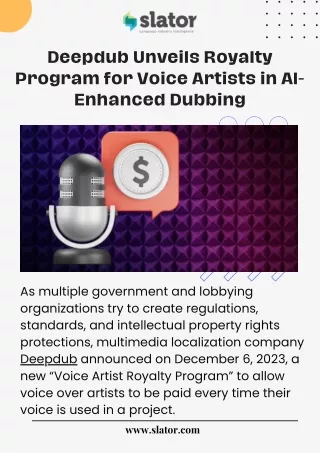 deepdub unveils royalty program for voice artists