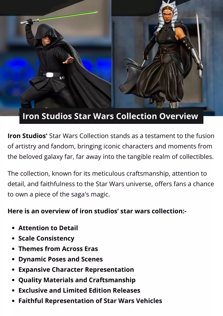 iron studios star wars collection overview