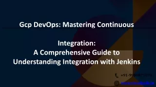 gcp devops mastering continuous integration
