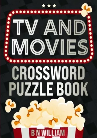 [√READ❤ ✔Download⭐] Tv and Movies Crossword Puzzle Book for Adults, Seniors and Teens: UK Version