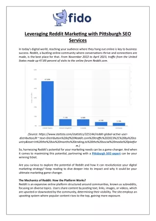 Leveraging Reddit Marketing with Pittsburgh SEO Services